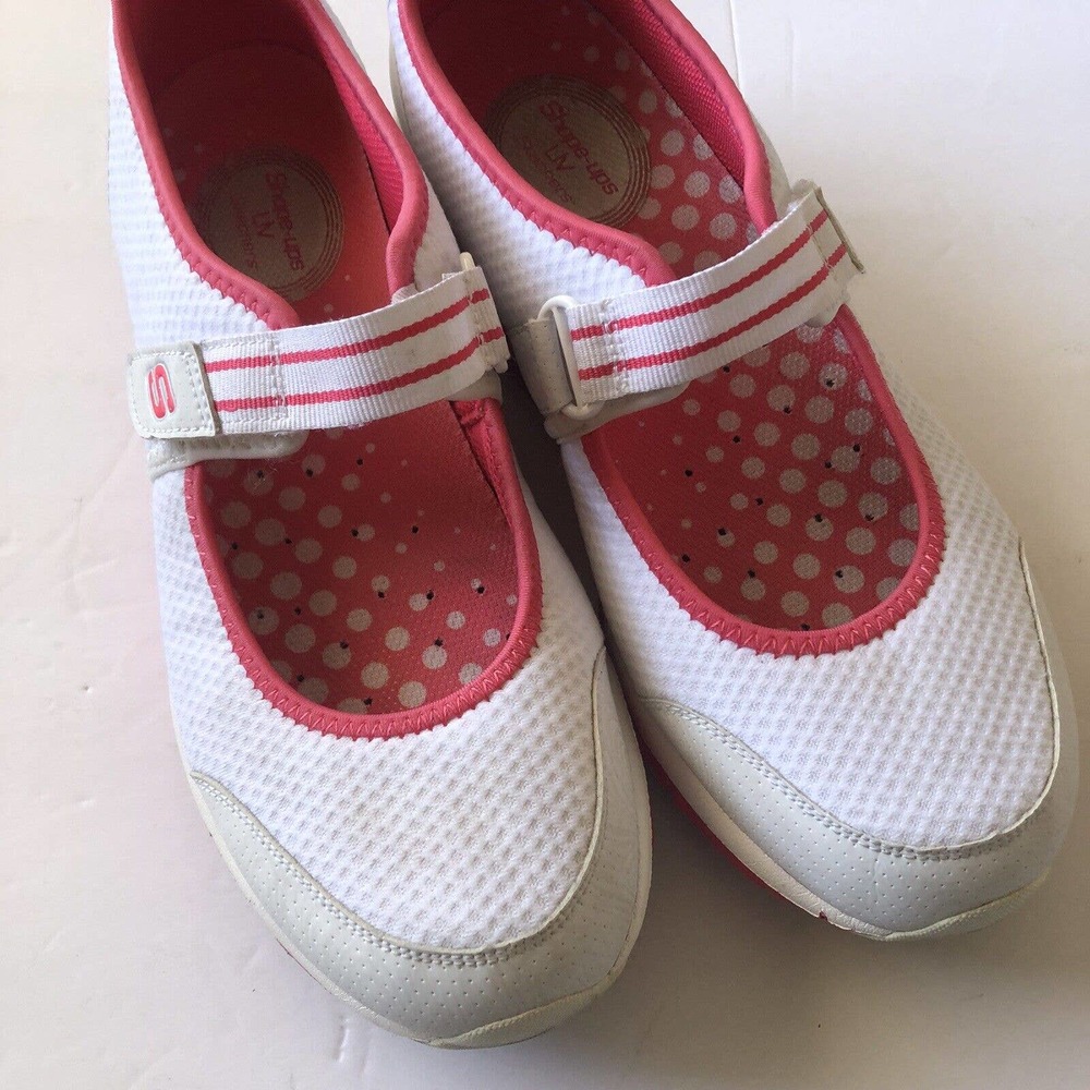 Skechers Shape Ups Liv Mary Jane Toning Walking Shoes Women’s Size 9 White 12474